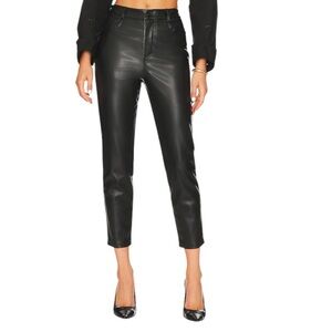 NWT LBLC The Label Robin Faux Leather Cropped High Rise Pants XS Reg. $160